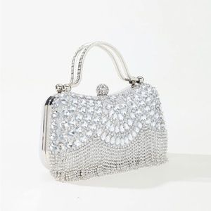 Top Handle Rhinestone Purse